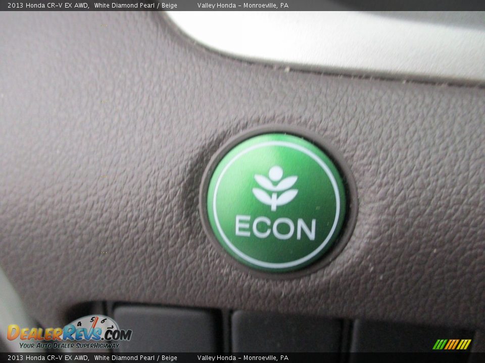 2013 Honda CR-V EX AWD White Diamond Pearl / Beige Photo #18