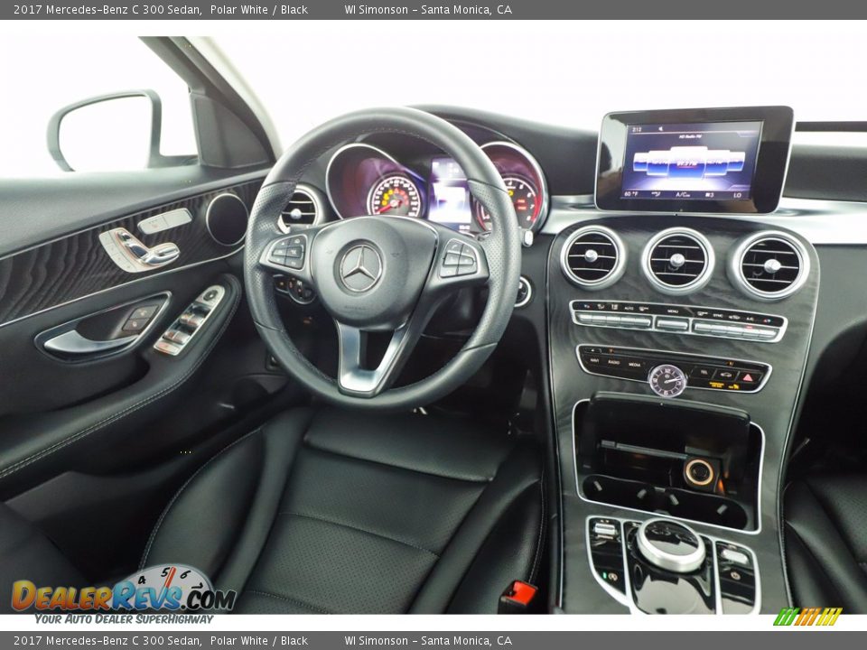 2017 Mercedes-Benz C 300 Sedan Polar White / Black Photo #26