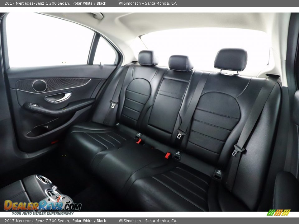 2017 Mercedes-Benz C 300 Sedan Polar White / Black Photo #35