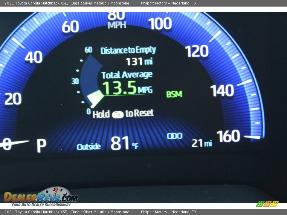 2021 Toyota Corolla Hatchback XSE Classic Silver Metallic / Moonstone Photo #14