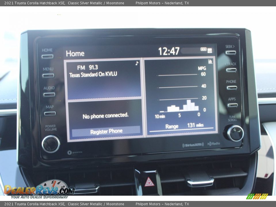 2021 Toyota Corolla Hatchback XSE Classic Silver Metallic / Moonstone Photo #15