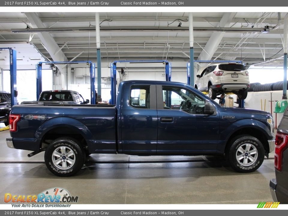 2017 Ford F150 XL SuperCab 4x4 Blue Jeans / Earth Gray Photo #4