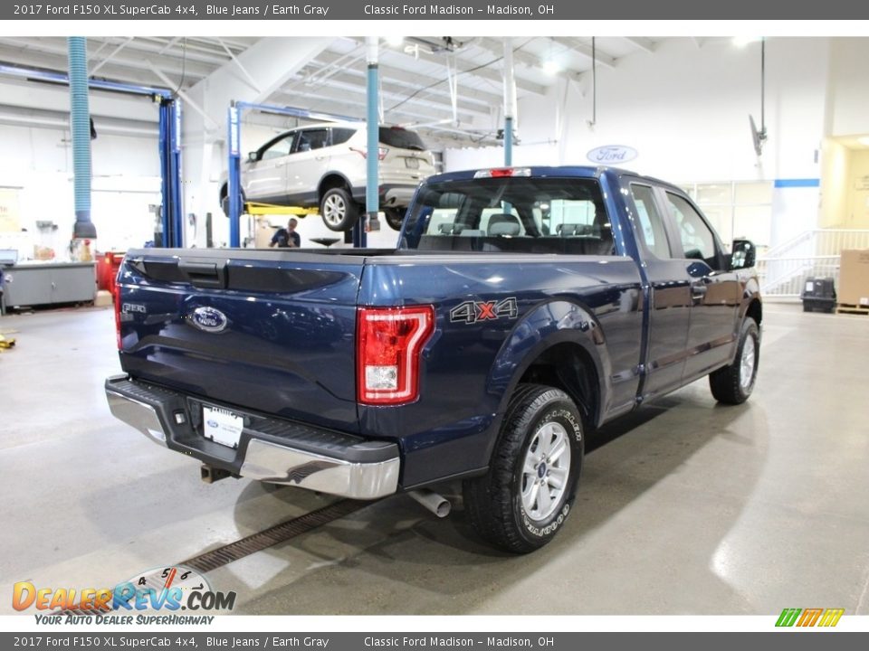 2017 Ford F150 XL SuperCab 4x4 Blue Jeans / Earth Gray Photo #5