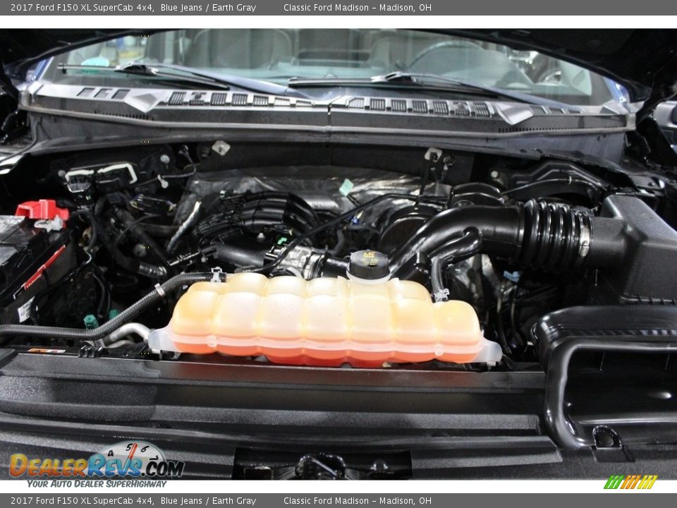 2017 Ford F150 XL SuperCab 4x4 Blue Jeans / Earth Gray Photo #15