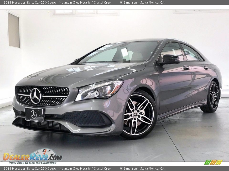 2018 Mercedes-Benz CLA 250 Coupe Mountain Grey Metallic / Crystal Grey Photo #12