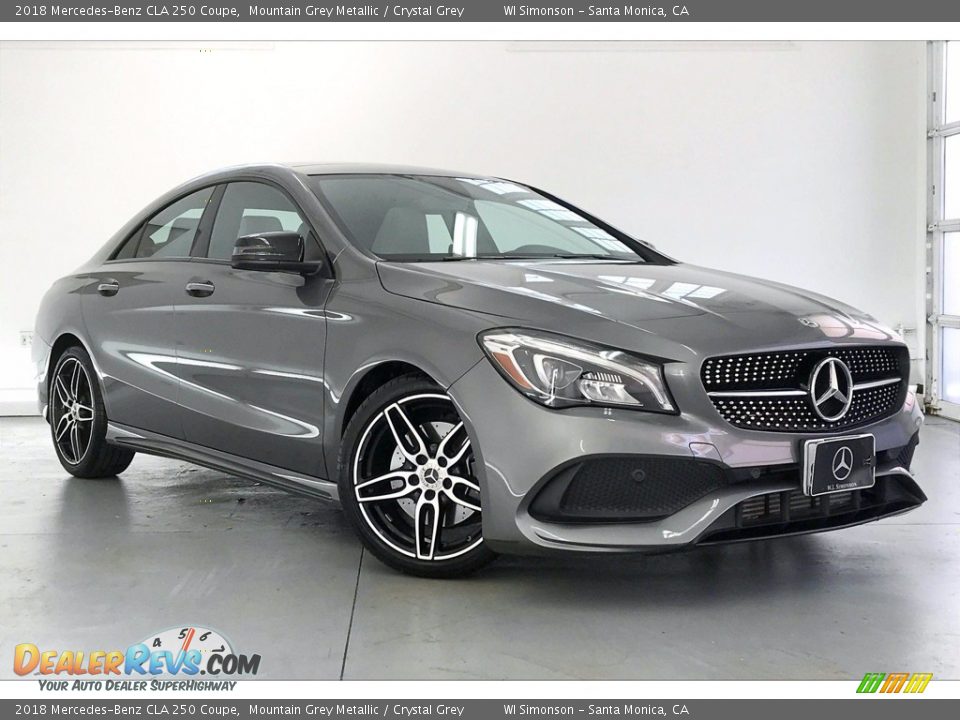 2018 Mercedes-Benz CLA 250 Coupe Mountain Grey Metallic / Crystal Grey Photo #34