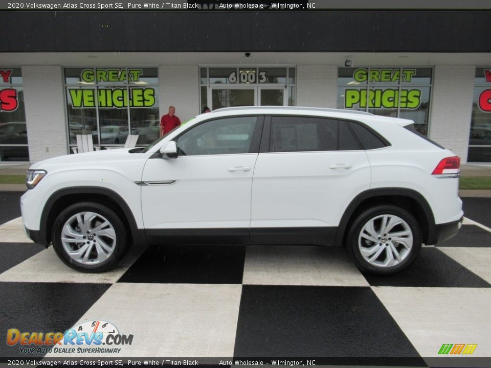 2020 Volkswagen Atlas Cross Sport SE Pure White / Titan Black Photo #1