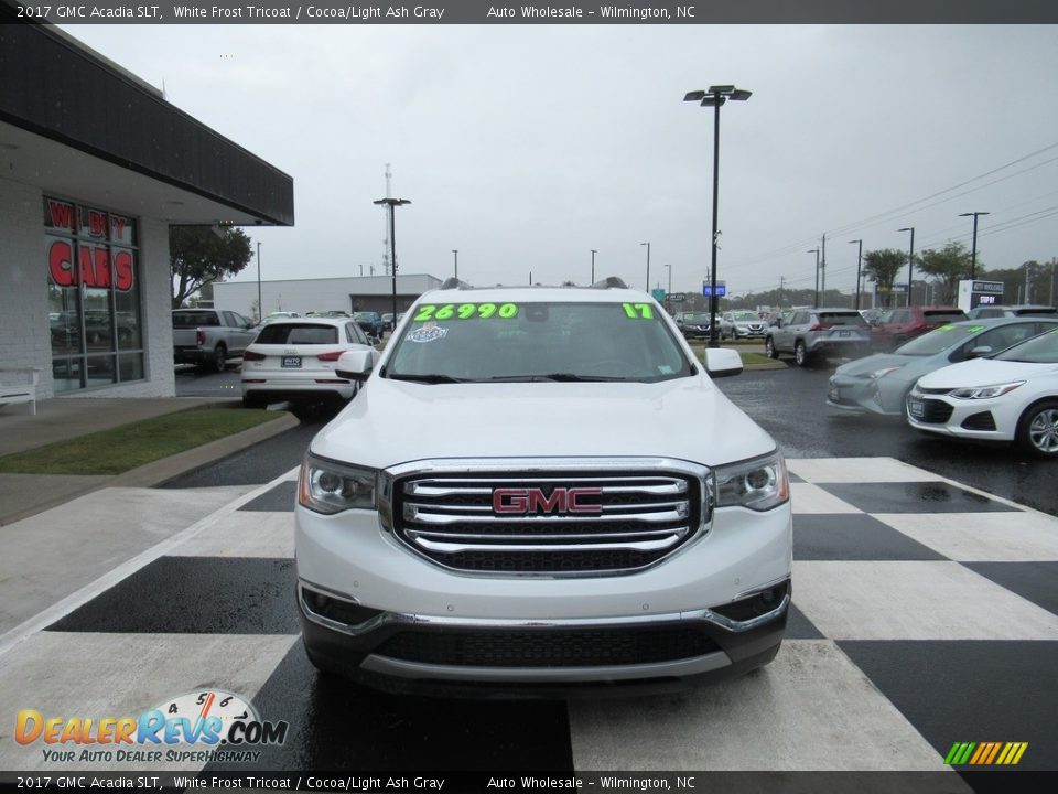 2017 GMC Acadia SLT White Frost Tricoat / Cocoa/Light Ash Gray Photo #2