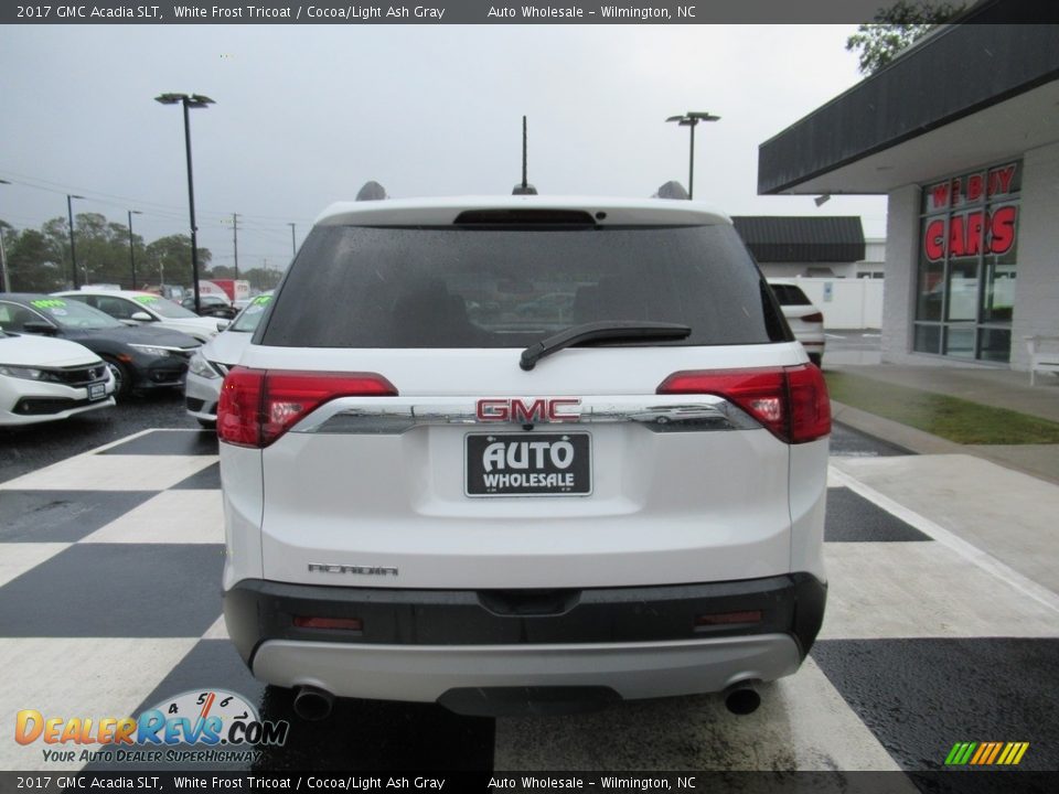 2017 GMC Acadia SLT White Frost Tricoat / Cocoa/Light Ash Gray Photo #4