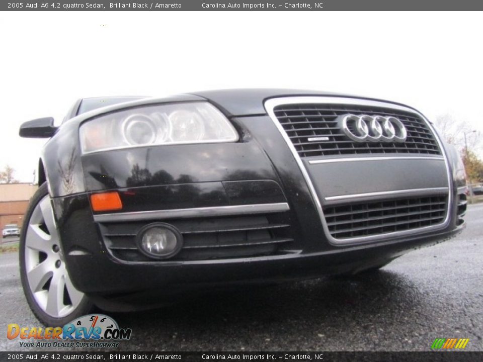 2005 Audi A6 4.2 quattro Sedan Brilliant Black / Amaretto Photo #2