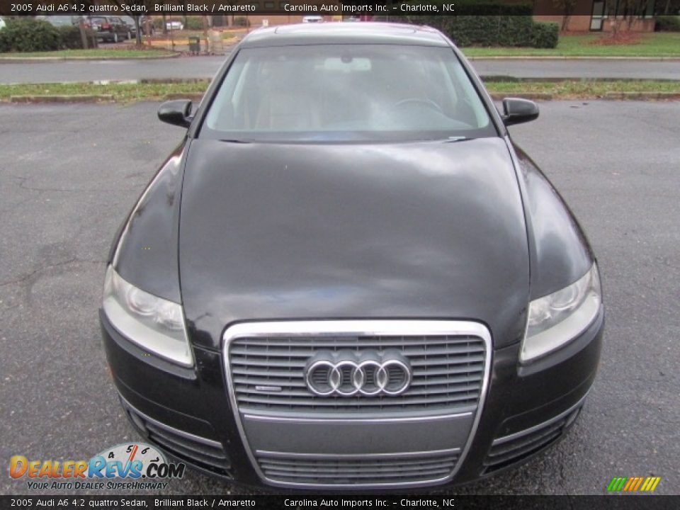 2005 Audi A6 4.2 quattro Sedan Brilliant Black / Amaretto Photo #5