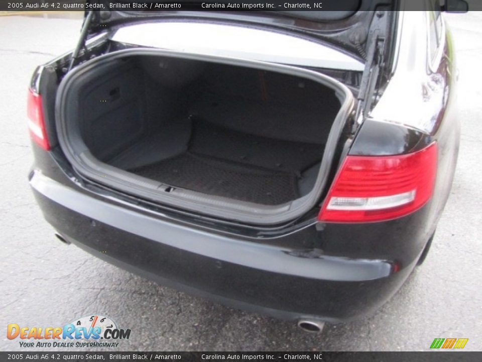 2005 Audi A6 4.2 quattro Sedan Brilliant Black / Amaretto Photo #20