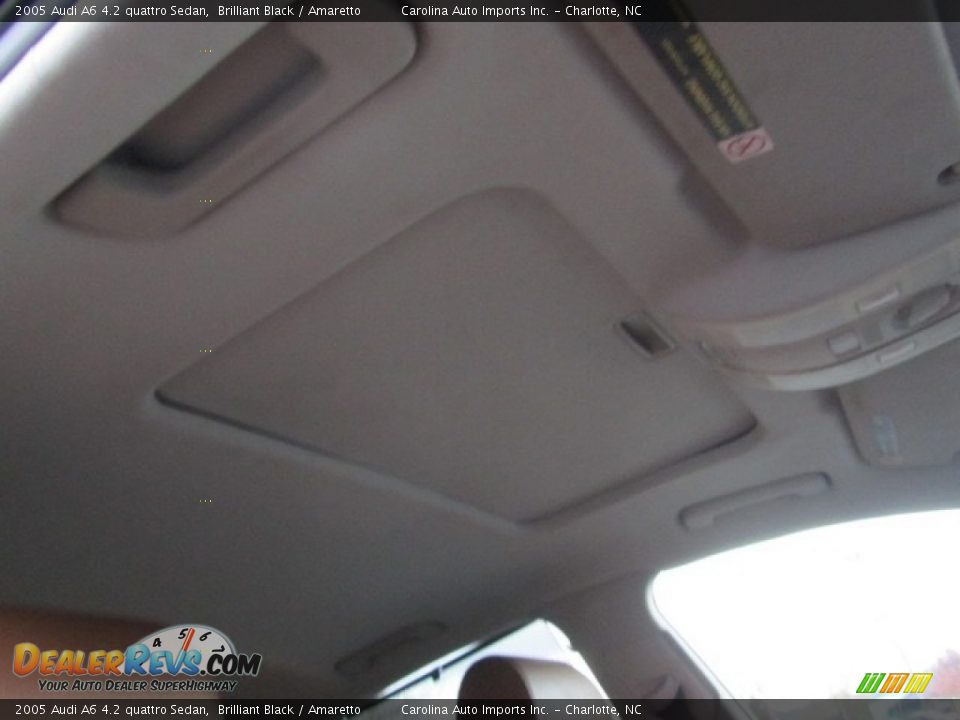 2005 Audi A6 4.2 quattro Sedan Brilliant Black / Amaretto Photo #23