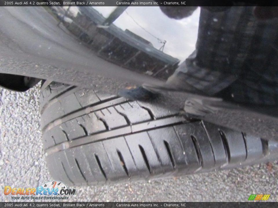 2005 Audi A6 4.2 quattro Sedan Brilliant Black / Amaretto Photo #27