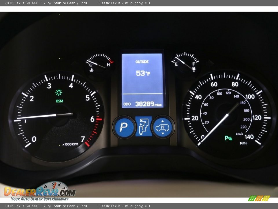 2016 Lexus GX 460 Luxury Gauges Photo #11