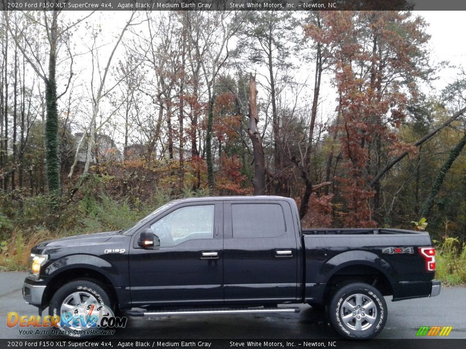 Agate Black 2020 Ford F150 XLT SuperCrew 4x4 Photo #1