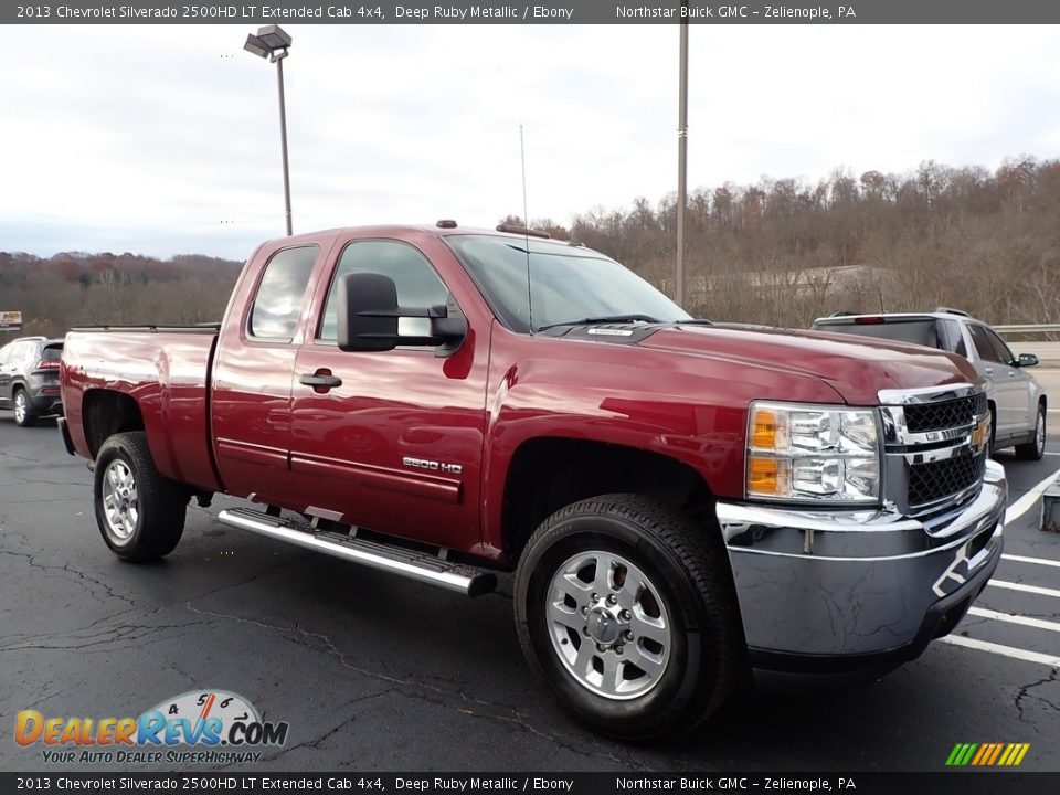 2013 Chevrolet Silverado 2500HD LT Extended Cab 4x4 Deep Ruby Metallic / Ebony Photo #4