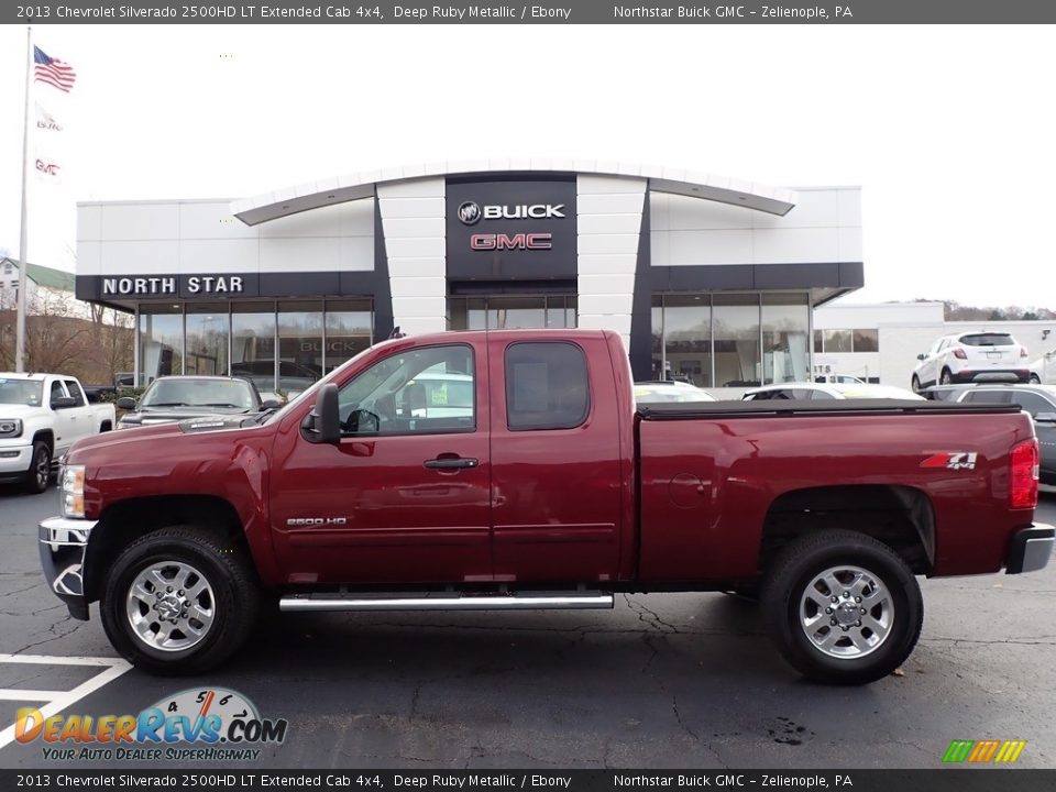 2013 Chevrolet Silverado 2500HD LT Extended Cab 4x4 Deep Ruby Metallic / Ebony Photo #14