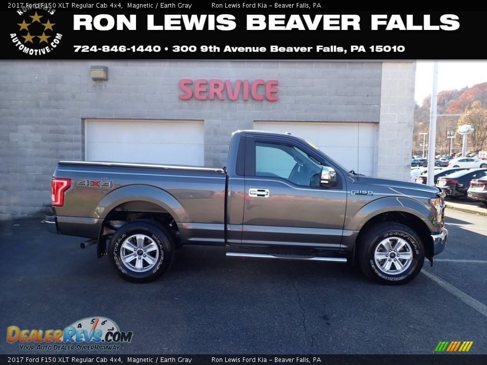 2017 Ford F150 XLT Regular Cab 4x4 Magnetic / Earth Gray Photo #1