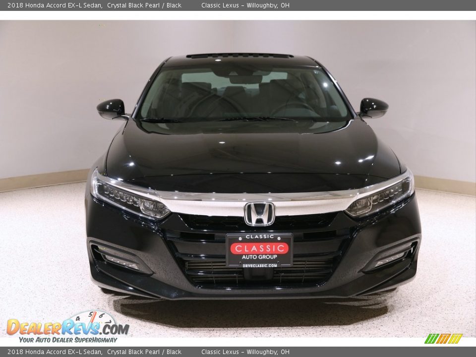 2018 Honda Accord EX-L Sedan Crystal Black Pearl / Black Photo #2