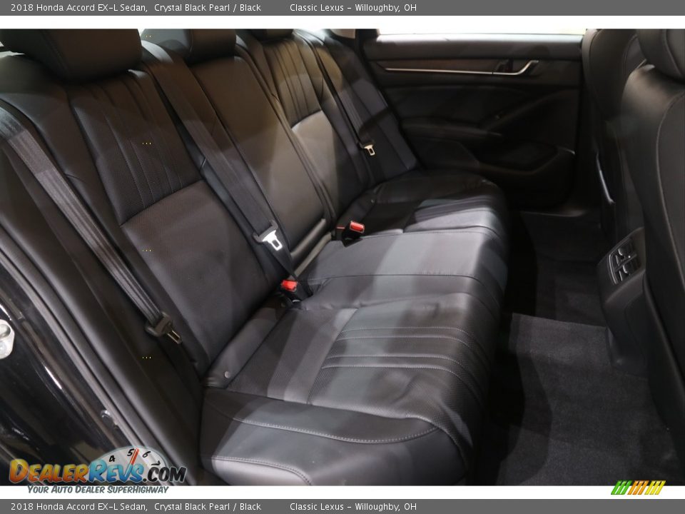 2018 Honda Accord EX-L Sedan Crystal Black Pearl / Black Photo #21