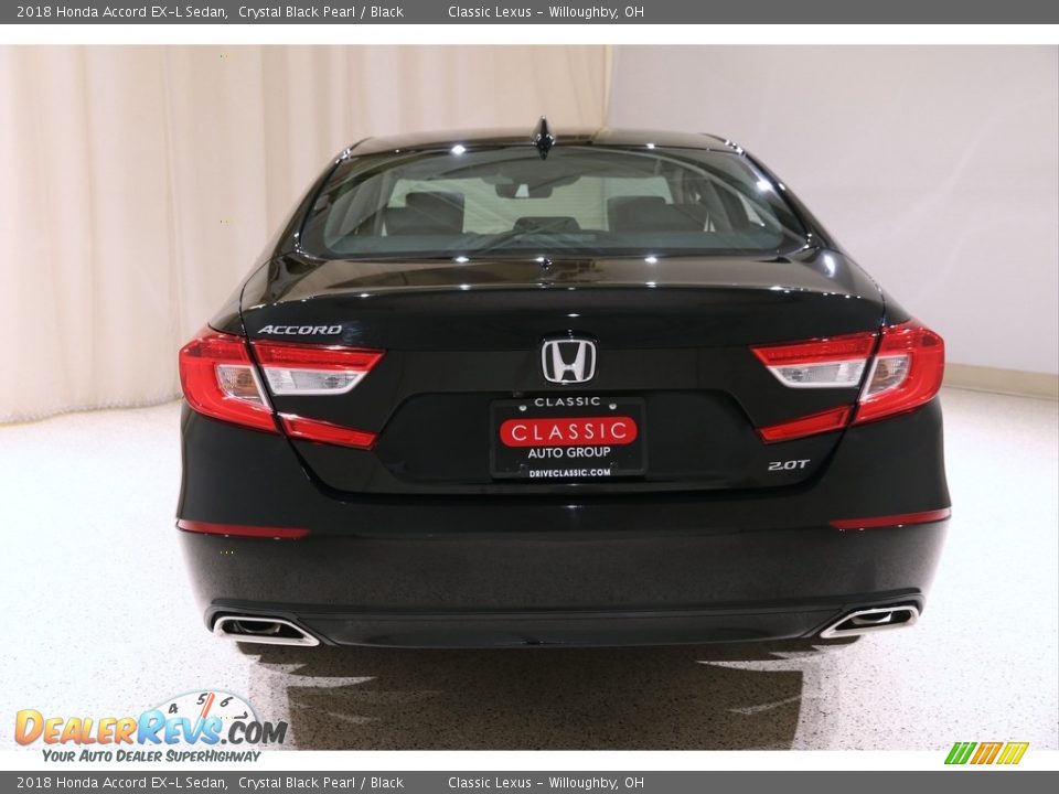 2018 Honda Accord EX-L Sedan Crystal Black Pearl / Black Photo #24