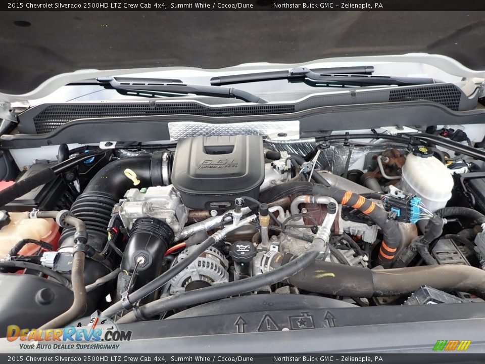 2015 Chevrolet Silverado 2500HD LTZ Crew Cab 4x4 Summit White / Cocoa/Dune Photo #2