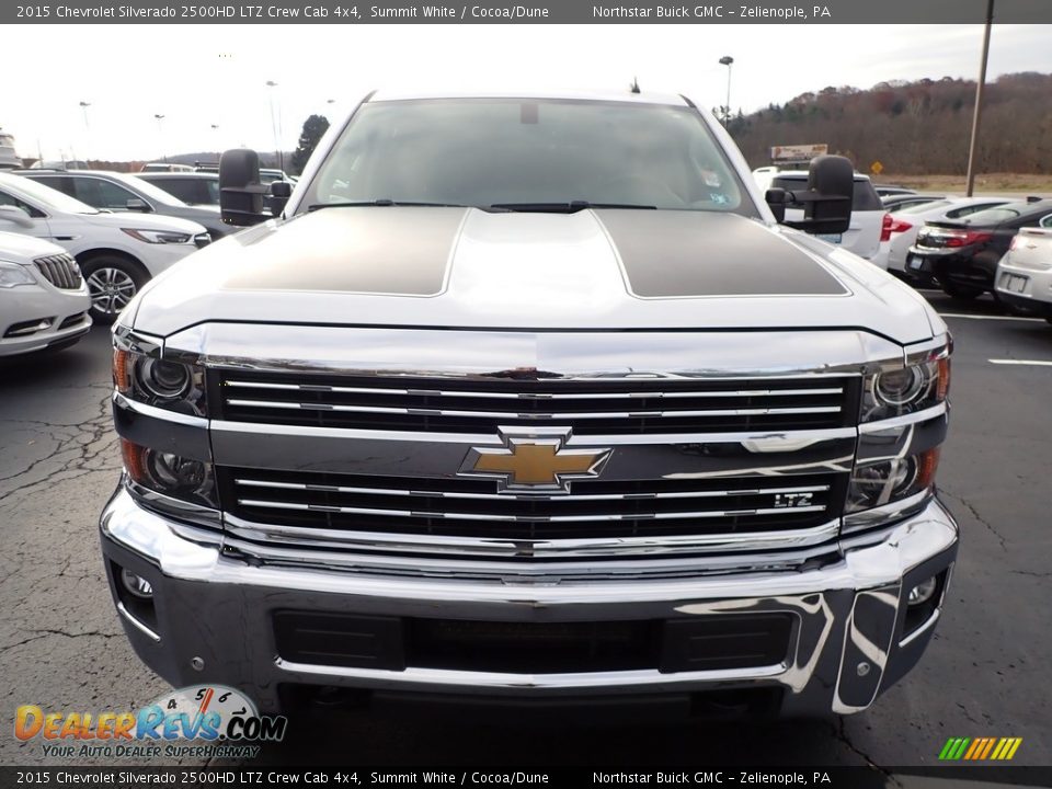 2015 Chevrolet Silverado 2500HD LTZ Crew Cab 4x4 Summit White / Cocoa/Dune Photo #3