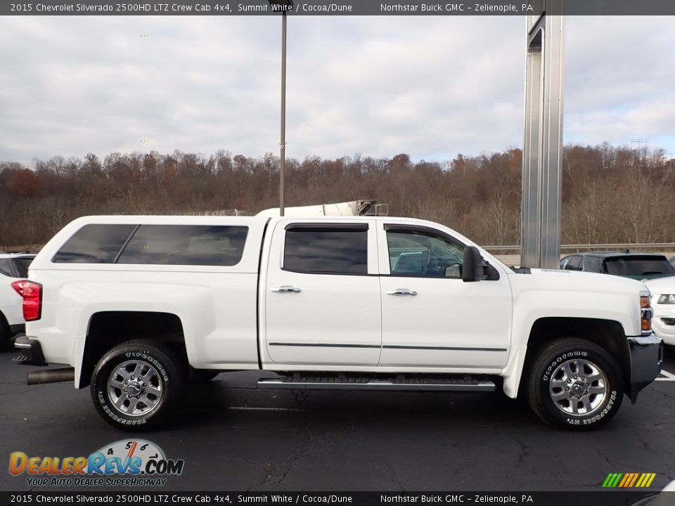 2015 Chevrolet Silverado 2500HD LTZ Crew Cab 4x4 Summit White / Cocoa/Dune Photo #5