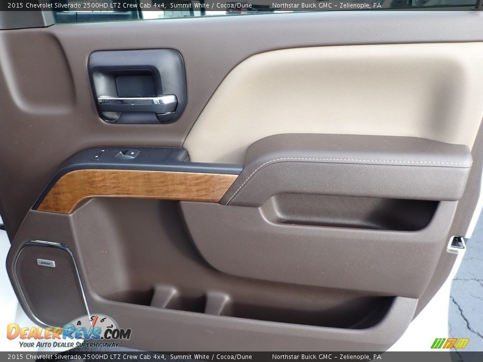 2015 Chevrolet Silverado 2500HD LTZ Crew Cab 4x4 Summit White / Cocoa/Dune Photo #6