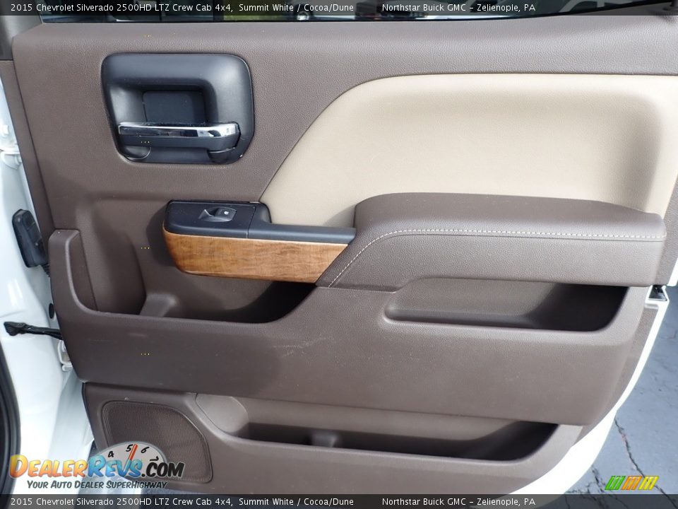 2015 Chevrolet Silverado 2500HD LTZ Crew Cab 4x4 Summit White / Cocoa/Dune Photo #7