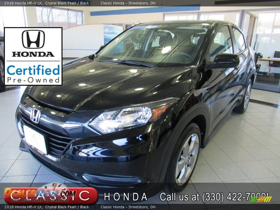 2018 Honda HR-V LX Crystal Black Pearl / Black Photo #1