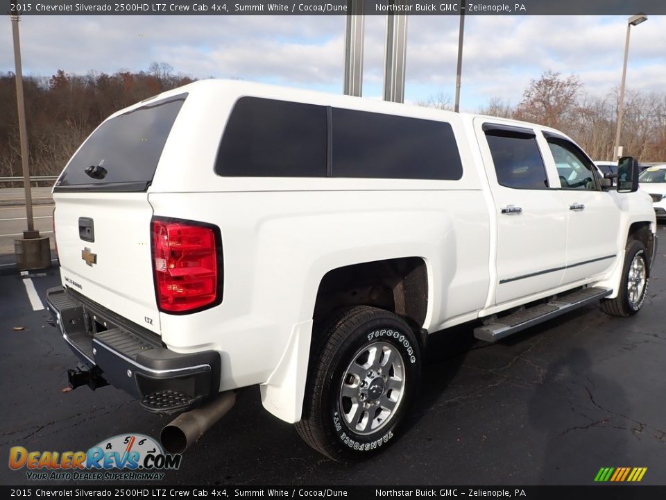 2015 Chevrolet Silverado 2500HD LTZ Crew Cab 4x4 Summit White / Cocoa/Dune Photo #8