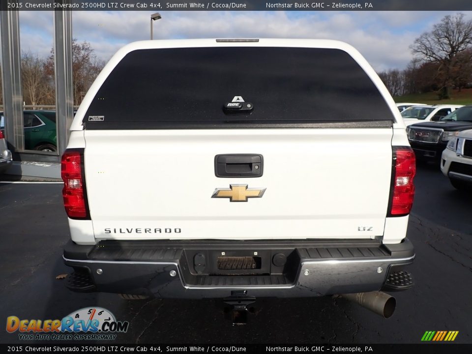 2015 Chevrolet Silverado 2500HD LTZ Crew Cab 4x4 Summit White / Cocoa/Dune Photo #9