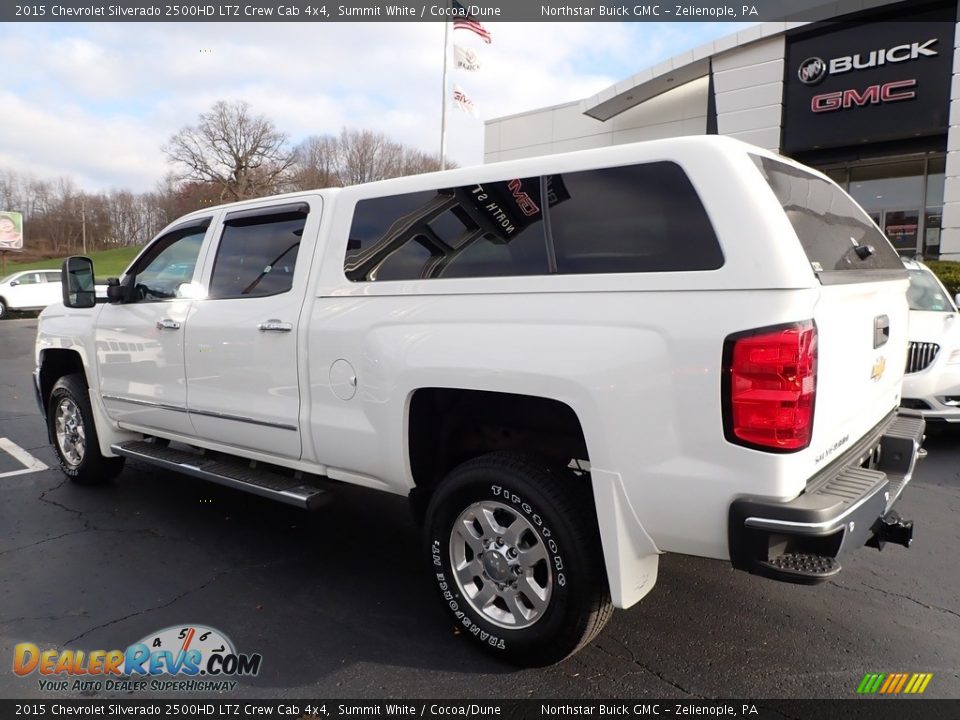 2015 Chevrolet Silverado 2500HD LTZ Crew Cab 4x4 Summit White / Cocoa/Dune Photo #10