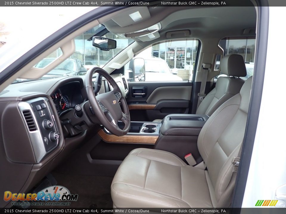 2015 Chevrolet Silverado 2500HD LTZ Crew Cab 4x4 Summit White / Cocoa/Dune Photo #15