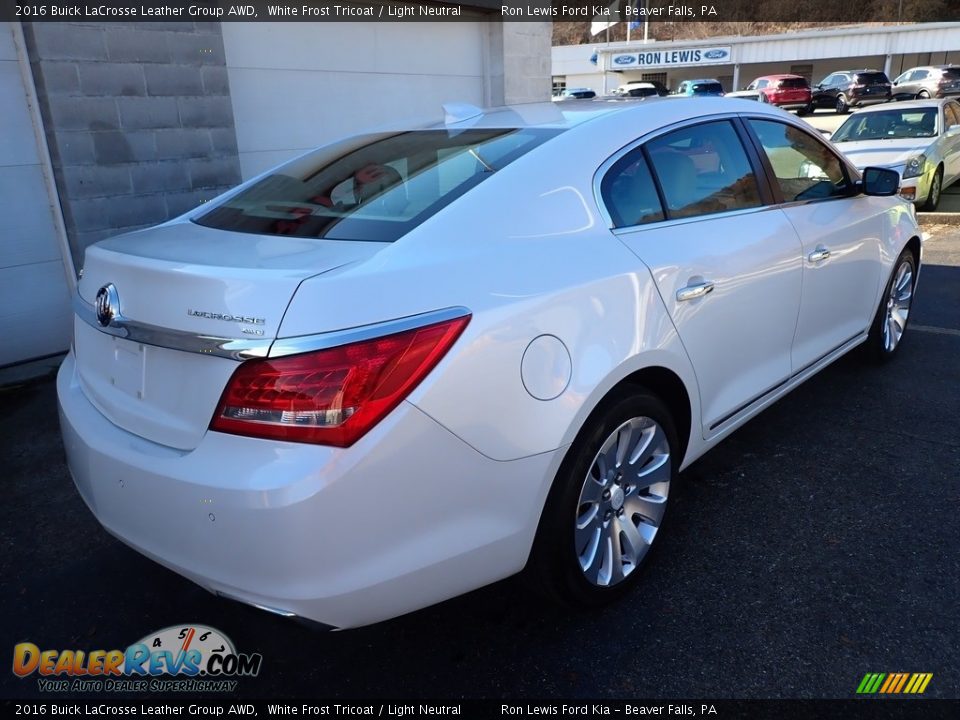 2016 Buick LaCrosse Leather Group AWD White Frost Tricoat / Light Neutral Photo #2