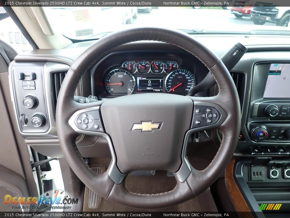 2015 Chevrolet Silverado 2500HD LTZ Crew Cab 4x4 Summit White / Cocoa/Dune Photo #20