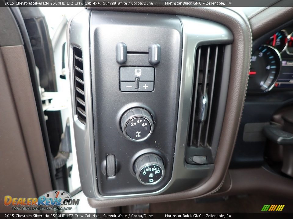 2015 Chevrolet Silverado 2500HD LTZ Crew Cab 4x4 Summit White / Cocoa/Dune Photo #27