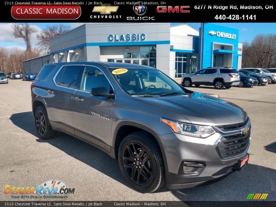 2019 Chevrolet Traverse LS Satin Steel Metallic / Jet Black Photo #1