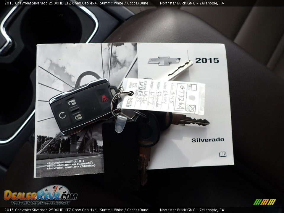 2015 Chevrolet Silverado 2500HD LTZ Crew Cab 4x4 Summit White / Cocoa/Dune Photo #29