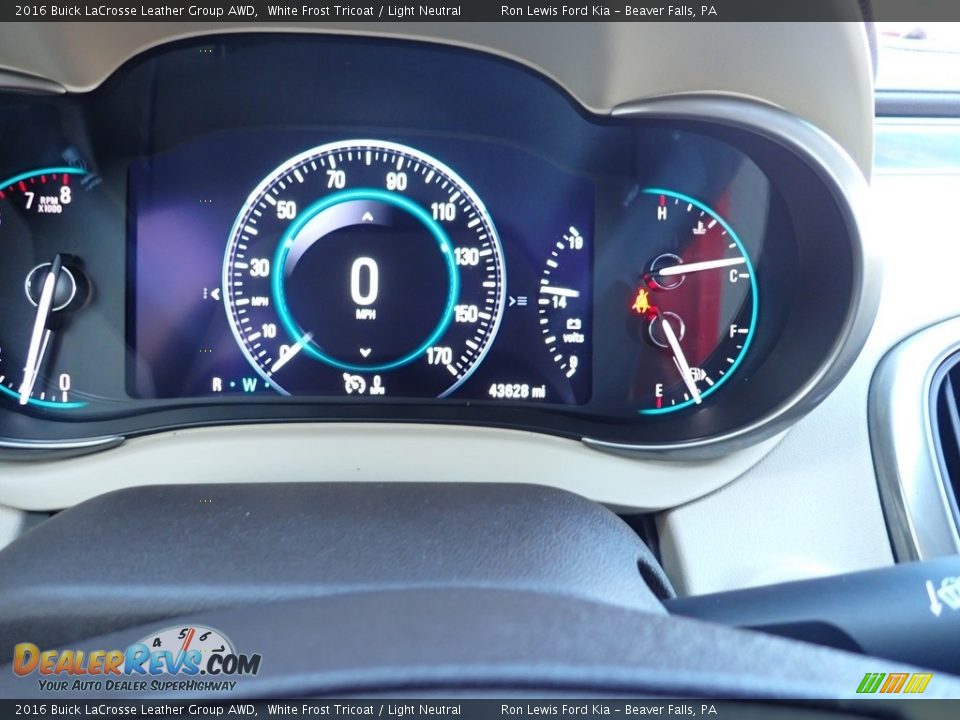 2016 Buick LaCrosse Leather Group AWD Gauges Photo #18