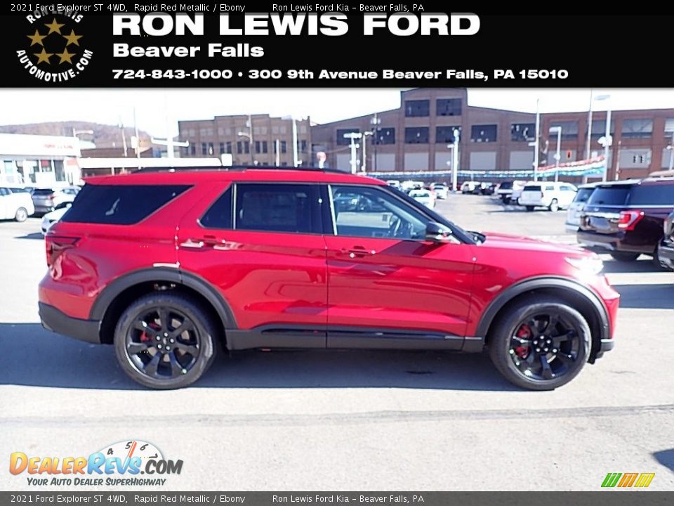 2021 Ford Explorer ST 4WD Rapid Red Metallic / Ebony Photo #1