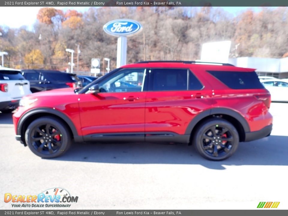 2021 Ford Explorer ST 4WD Rapid Red Metallic / Ebony Photo #6