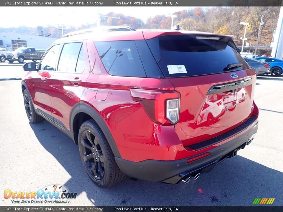 2021 Ford Explorer ST 4WD Rapid Red Metallic / Ebony Photo #7