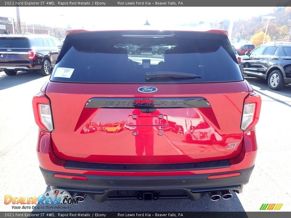 2021 Ford Explorer ST 4WD Rapid Red Metallic / Ebony Photo #8
