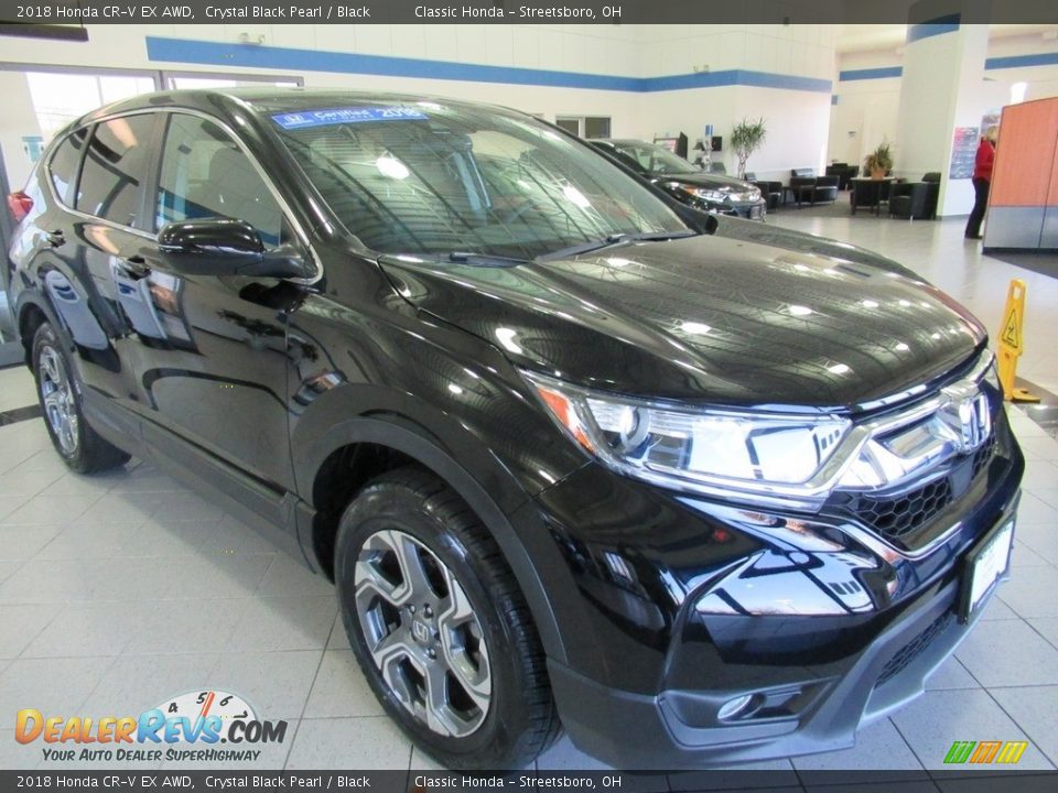 2018 Honda CR-V EX AWD Crystal Black Pearl / Black Photo #3