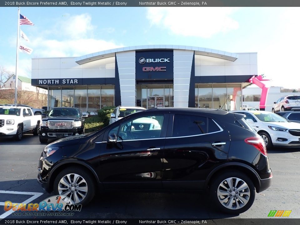 2018 Buick Encore Preferred AWD Ebony Twilight Metallic / Ebony Photo #1