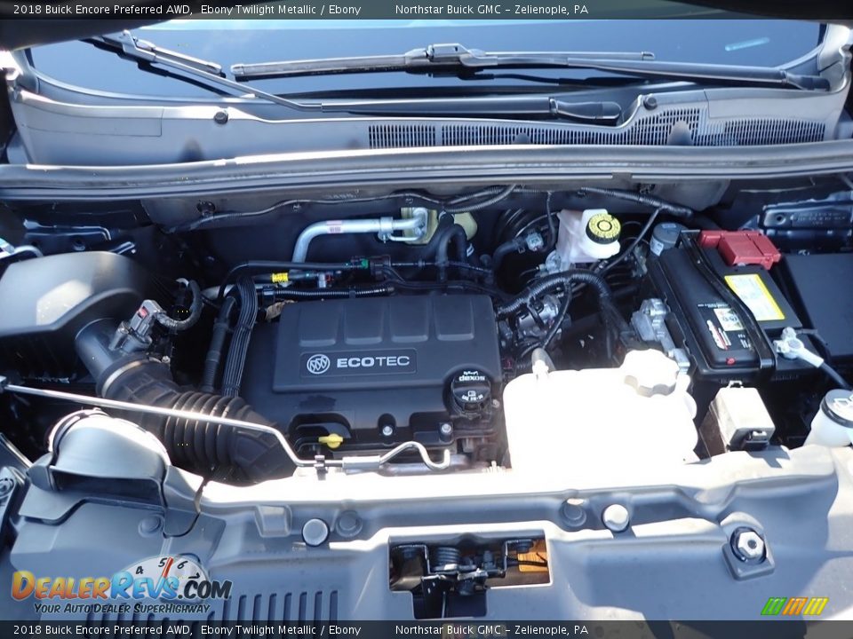 2018 Buick Encore Preferred AWD Ebony Twilight Metallic / Ebony Photo #2