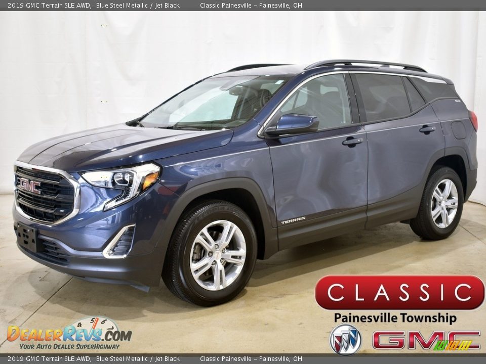 2019 GMC Terrain SLE AWD Blue Steel Metallic / Jet Black Photo #1